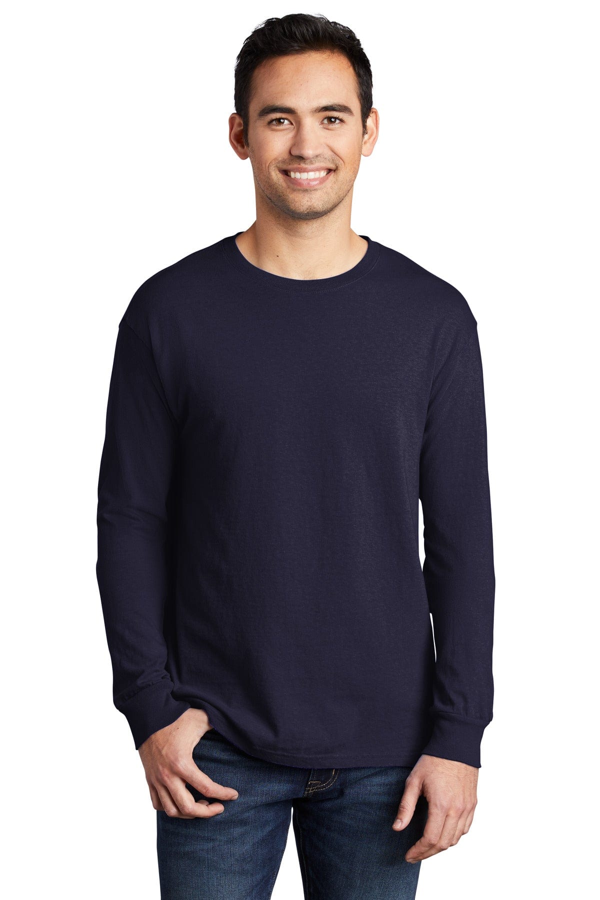 Port & Company PC099LS Beach Wash Garment-Dyed Long Sleeve Tee in 