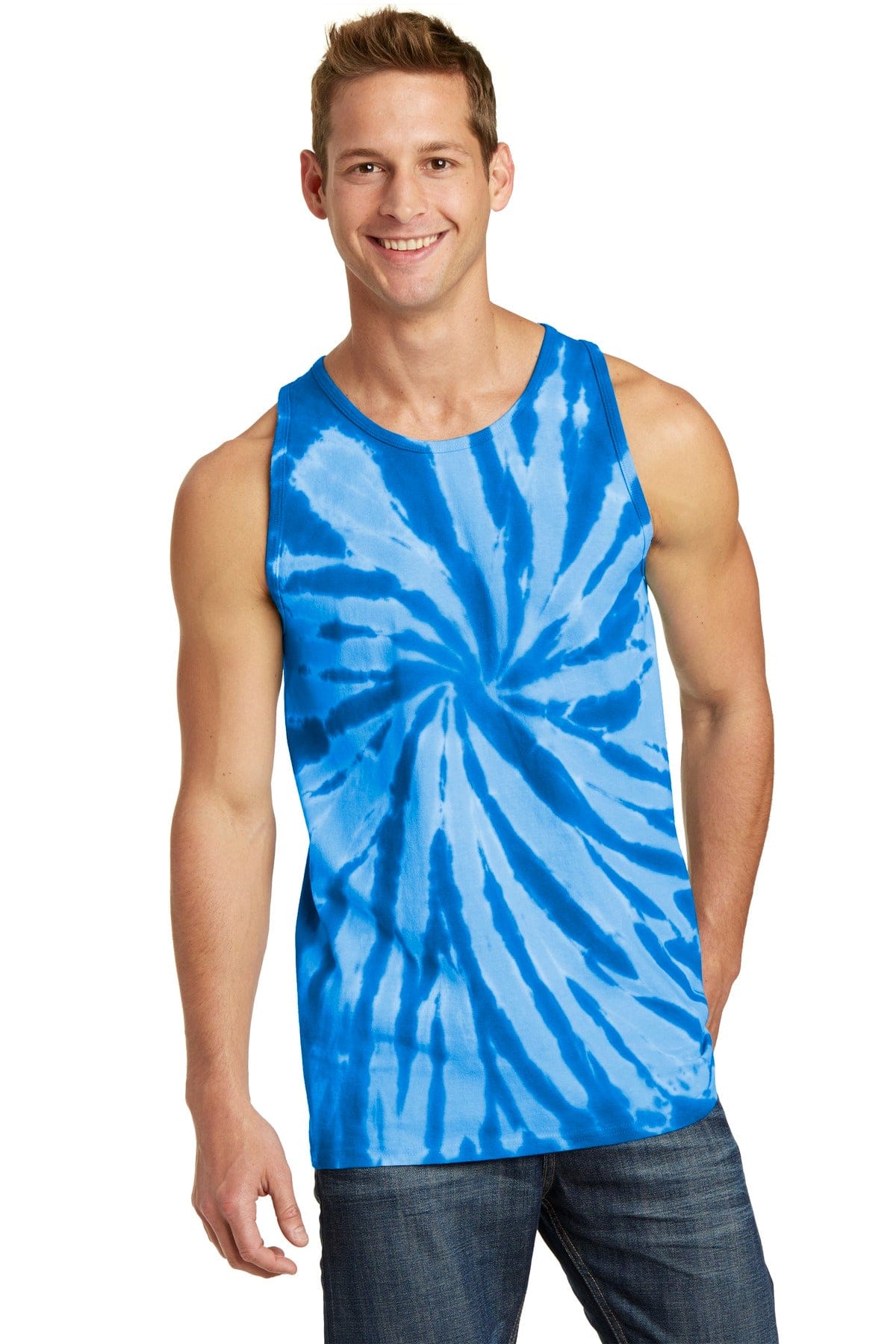 Port & Company Tank Tops S / Royal Port & Company PC147TT Tie-Dye Tank Top