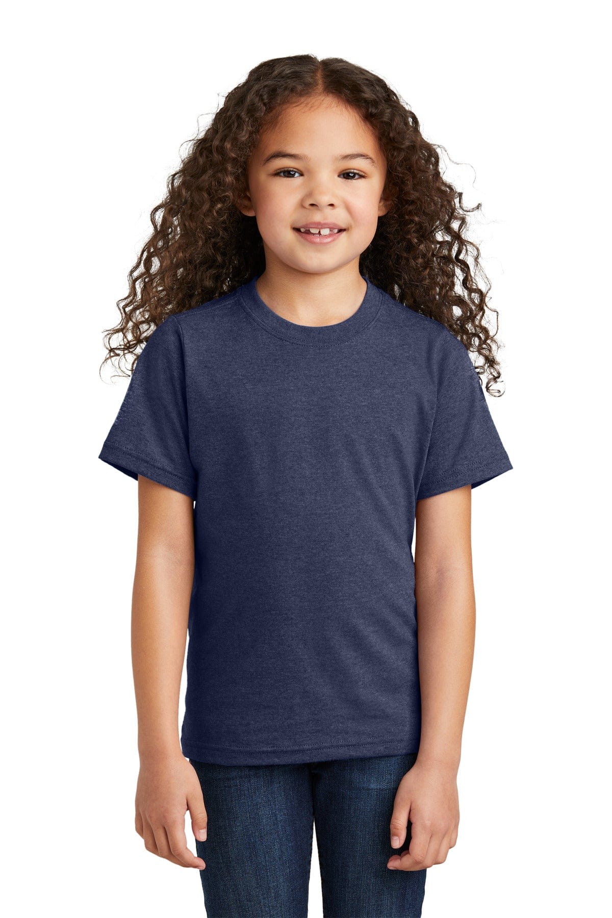 Port & Company PC330Y Youth Tri-Blend Tee in Team Navy Heather