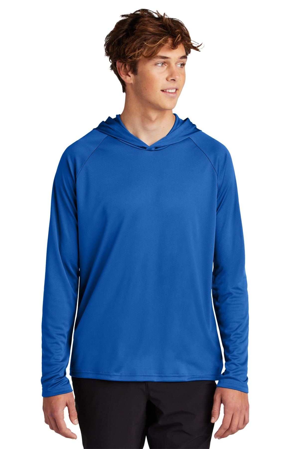 Port & Company PC380H Performance Pullover Hooded Tee in True Royal