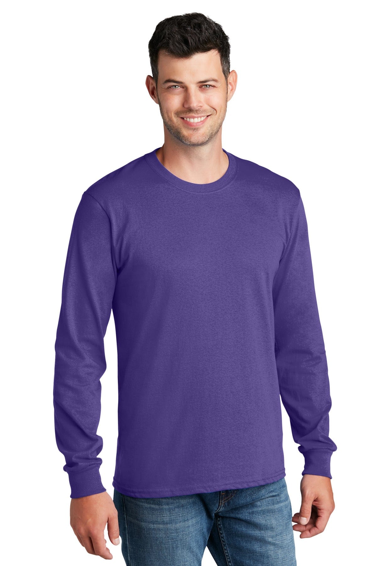 Port & Company PC54LS Long Sleeve Core Cotton Tee in 