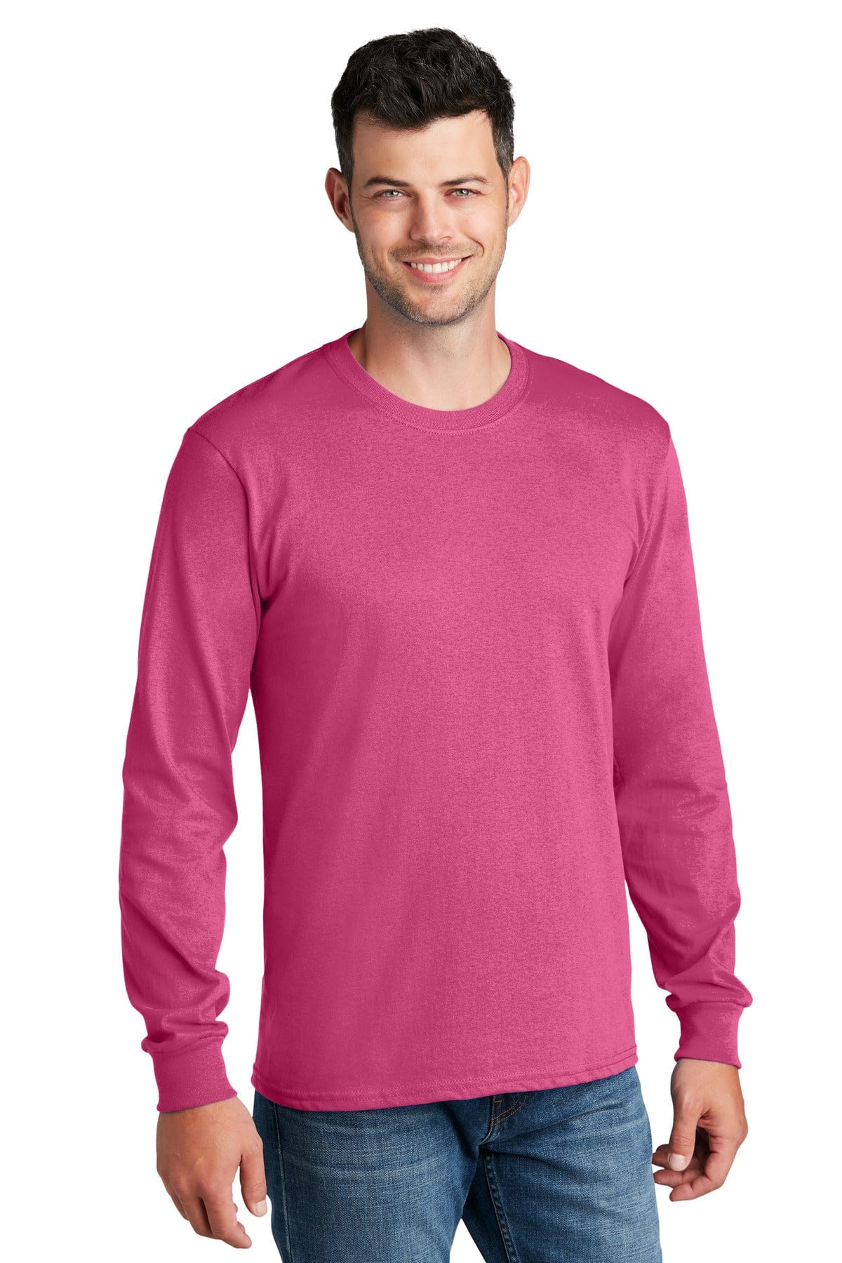 Port & Company T-Shirts Port & Company PC54LS Long Sleeve Core Cotton Tee