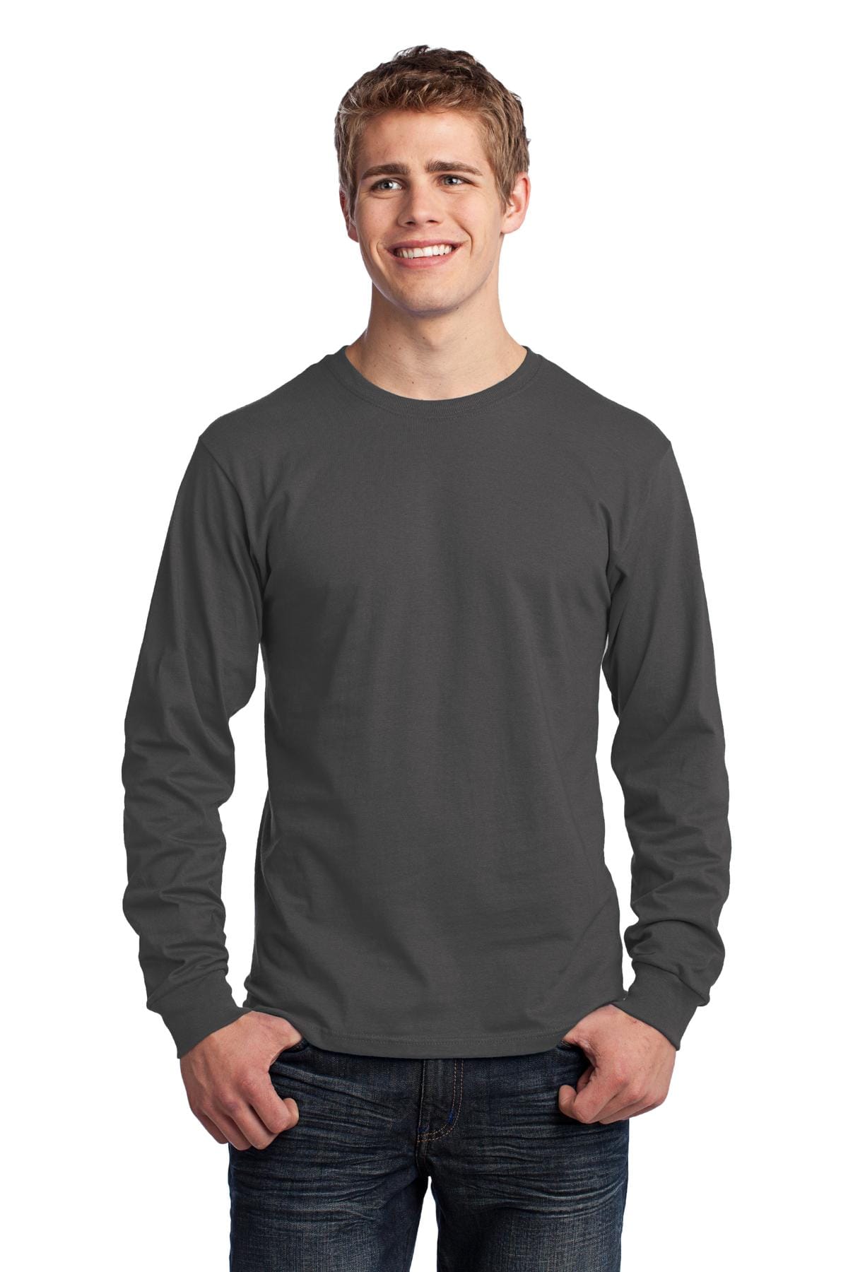 Port & Company T-Shirts Port & Company PC54LS Long Sleeve Core Cotton Tee