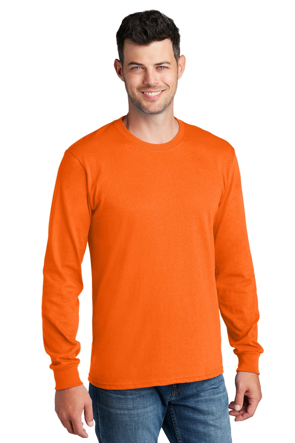 Port & Company PC54LS Long Sleeve Core Cotton Tee in 