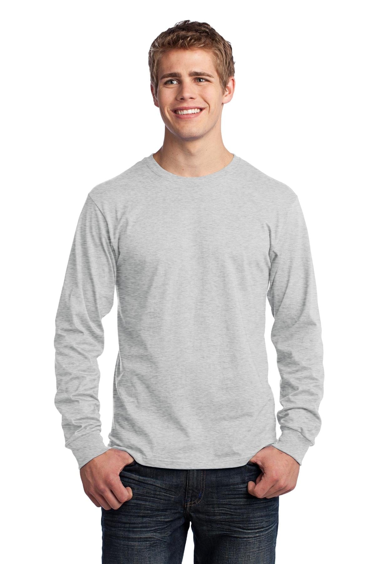 Port & Company T-Shirts S / Ash Port & Company PC54LS Long Sleeve Core Cotton Tee