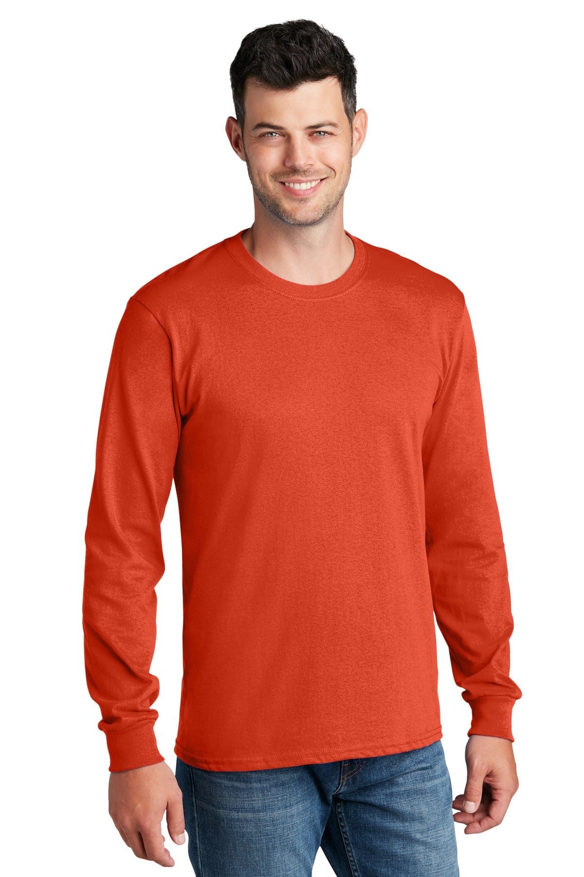 Port & Company T-Shirts S / Orange Port & Company PC54LS Long Sleeve Core Cotton Tee