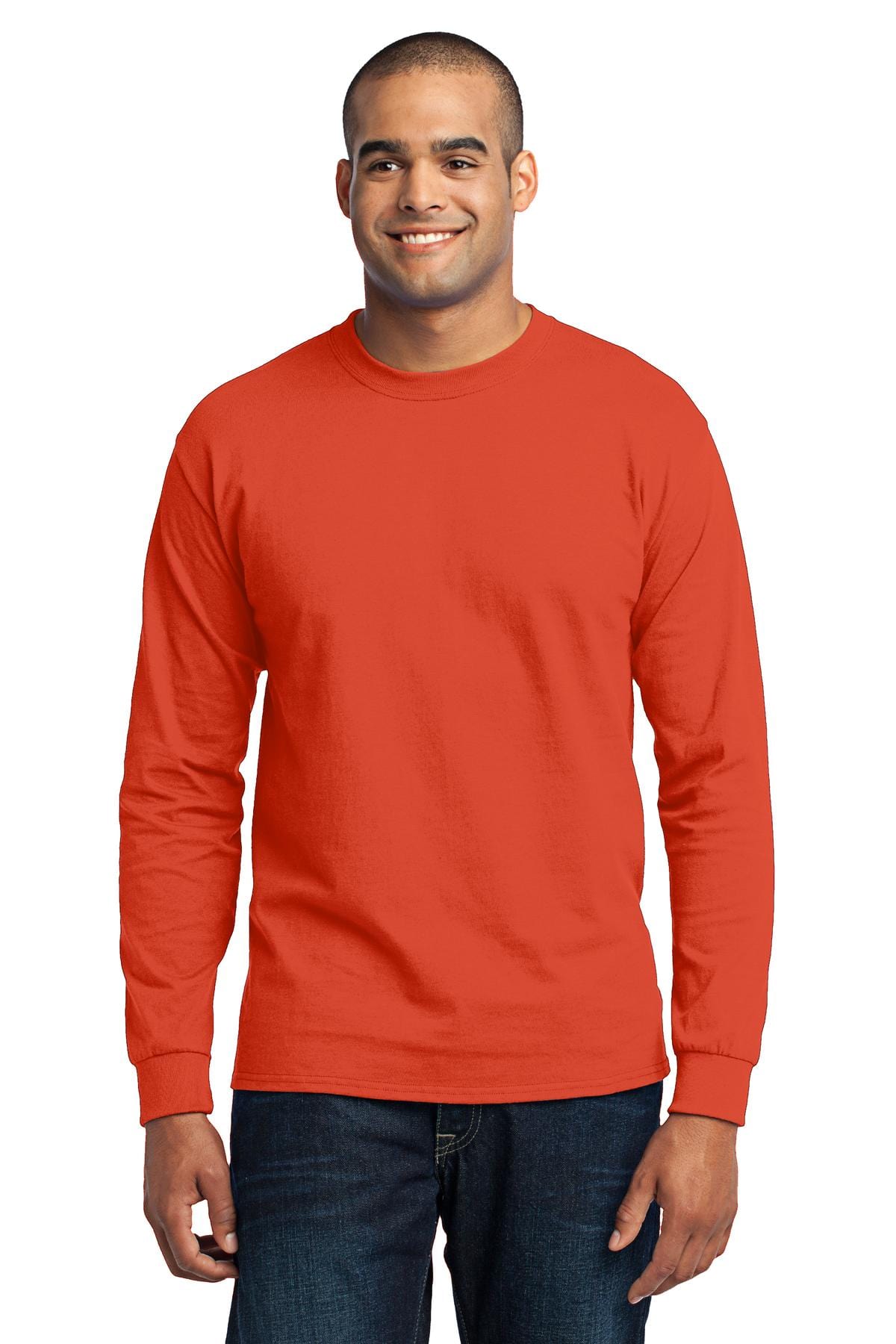Port & Company PC55LS Long Sleeve Core Blend Tee in 