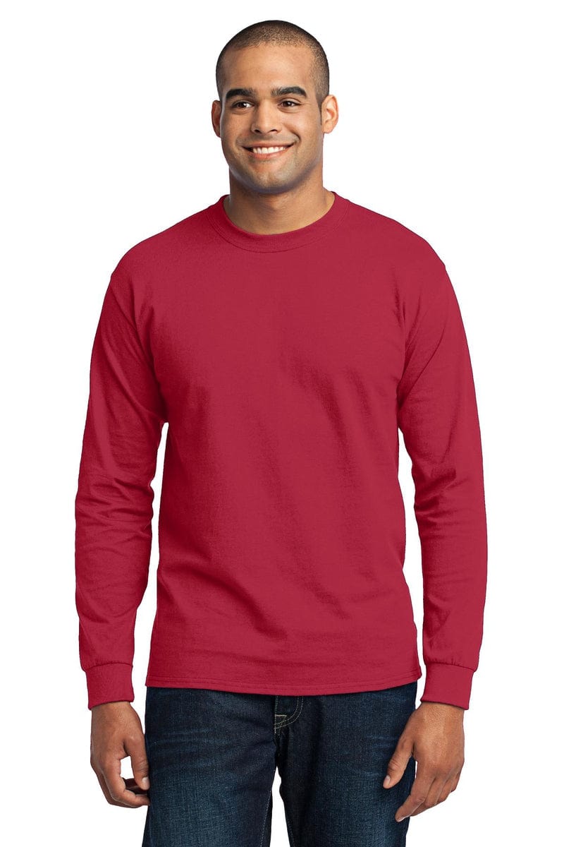 Port & Company PC55LS Long Sleeve Core Blend Tee in 