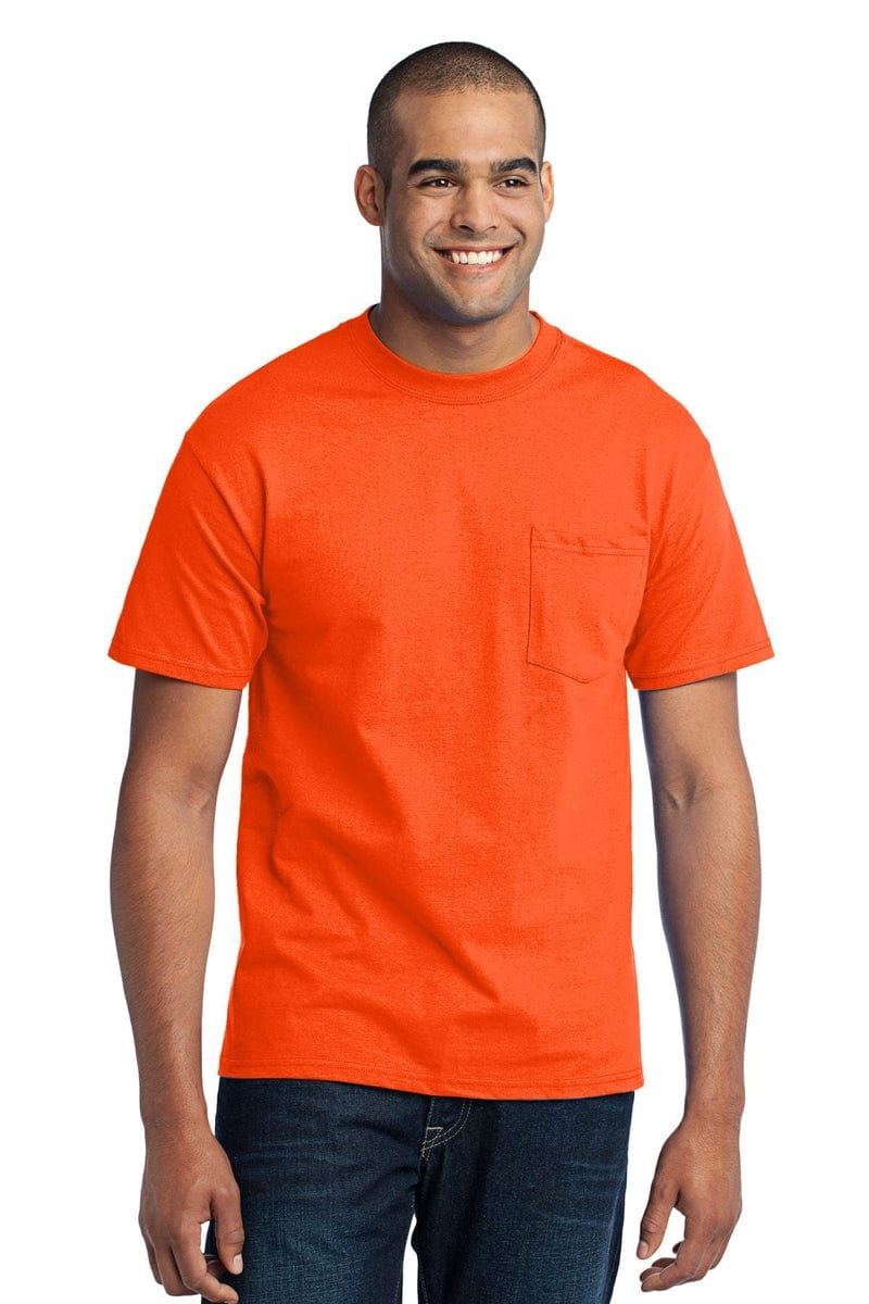 Port & Company PC55P Core Blend Pocket Tee. in 