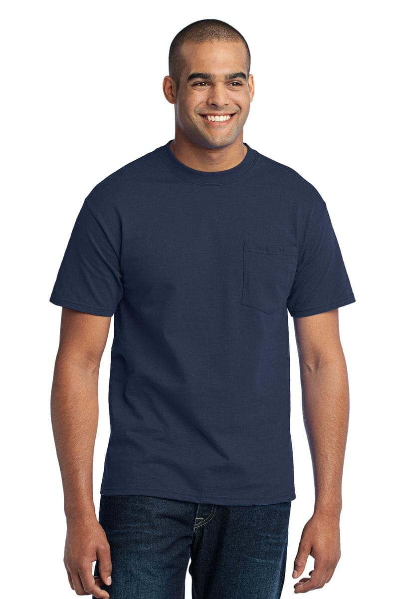 Port & Company PC55P Core Blend Pocket Tee. in 