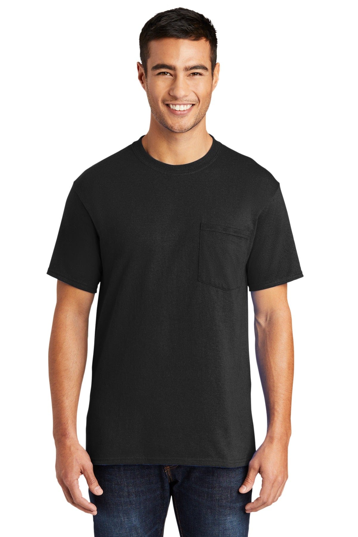 Port & Company PC55P Core Blend Pocket Tee. in 
