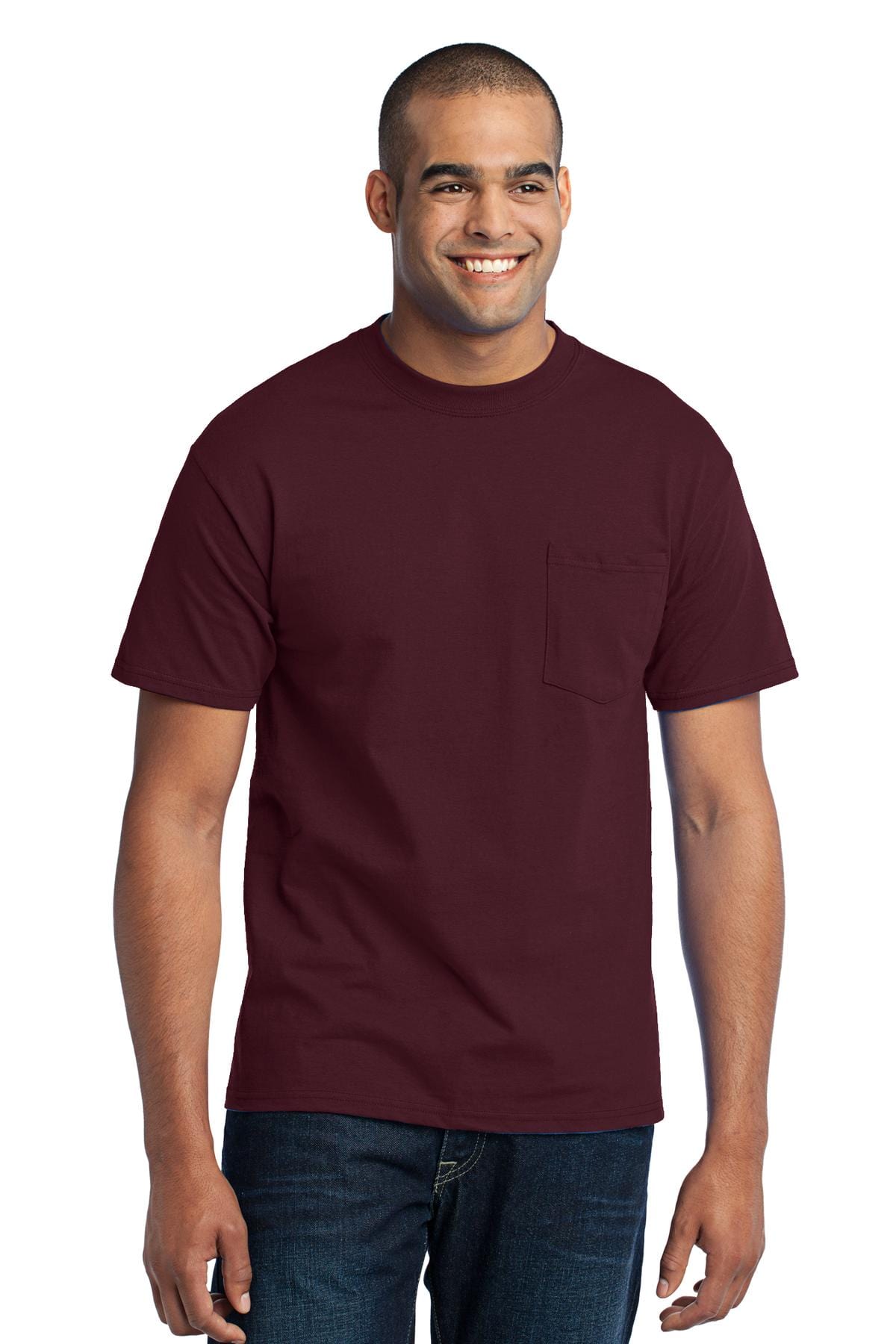 Port & Company PC55P Core Blend Pocket Tee. in 