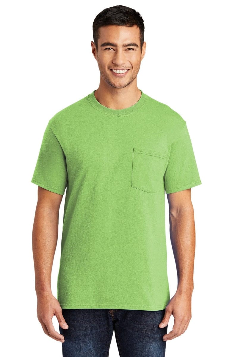 Port & Company PC55P Core Blend Pocket Tee. in 