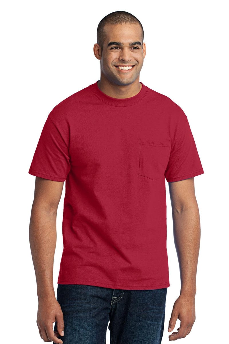 Port & Company PC55P Core Blend Pocket Tee. in 