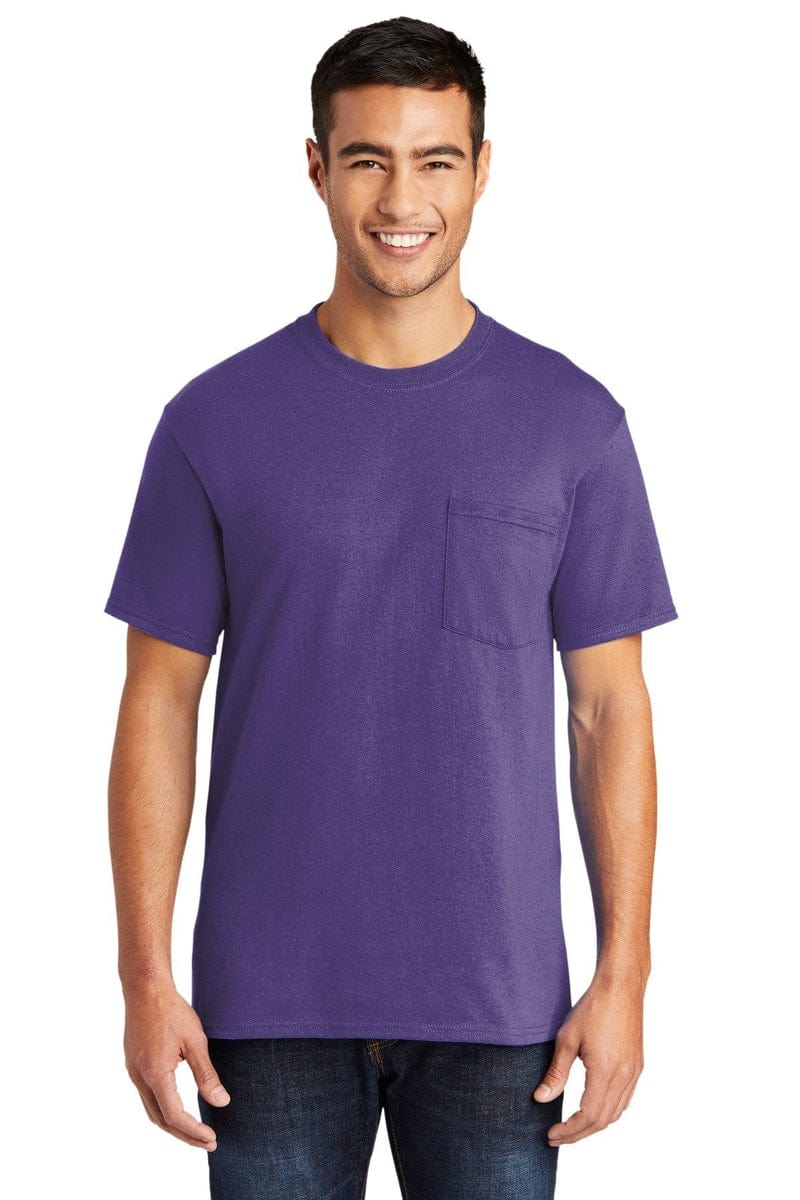 Port & Company PC55P Core Blend Pocket Tee. in 