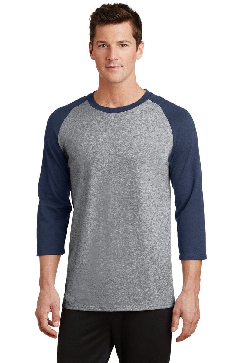 Port & Company PC55RS Core Blend 3/4-Sleeve Raglan Tee. in 