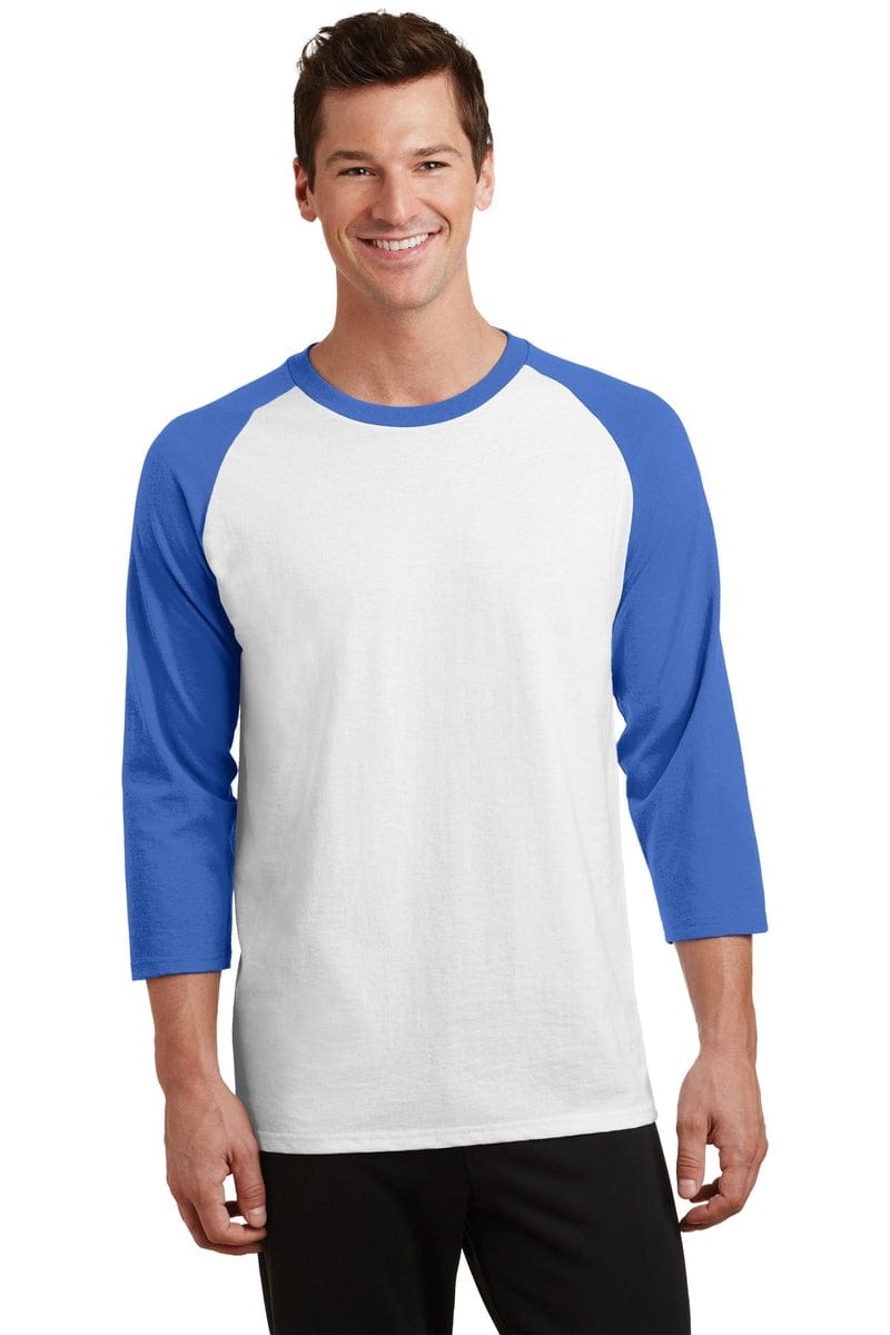 Port & Company PC55RS Core Blend 3/4-Sleeve Raglan Tee. in 