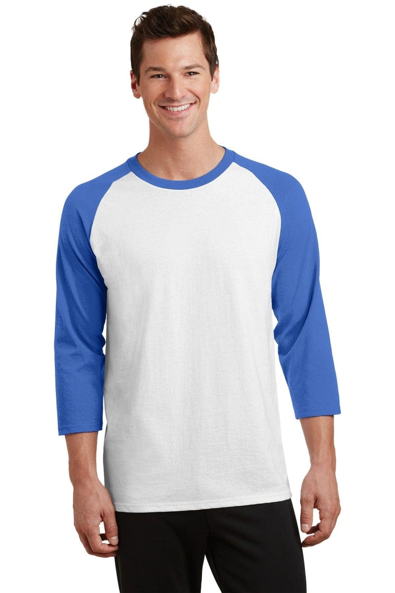 Port & Company PC55RS Core Blend 3/4-Sleeve Raglan Tee. in 