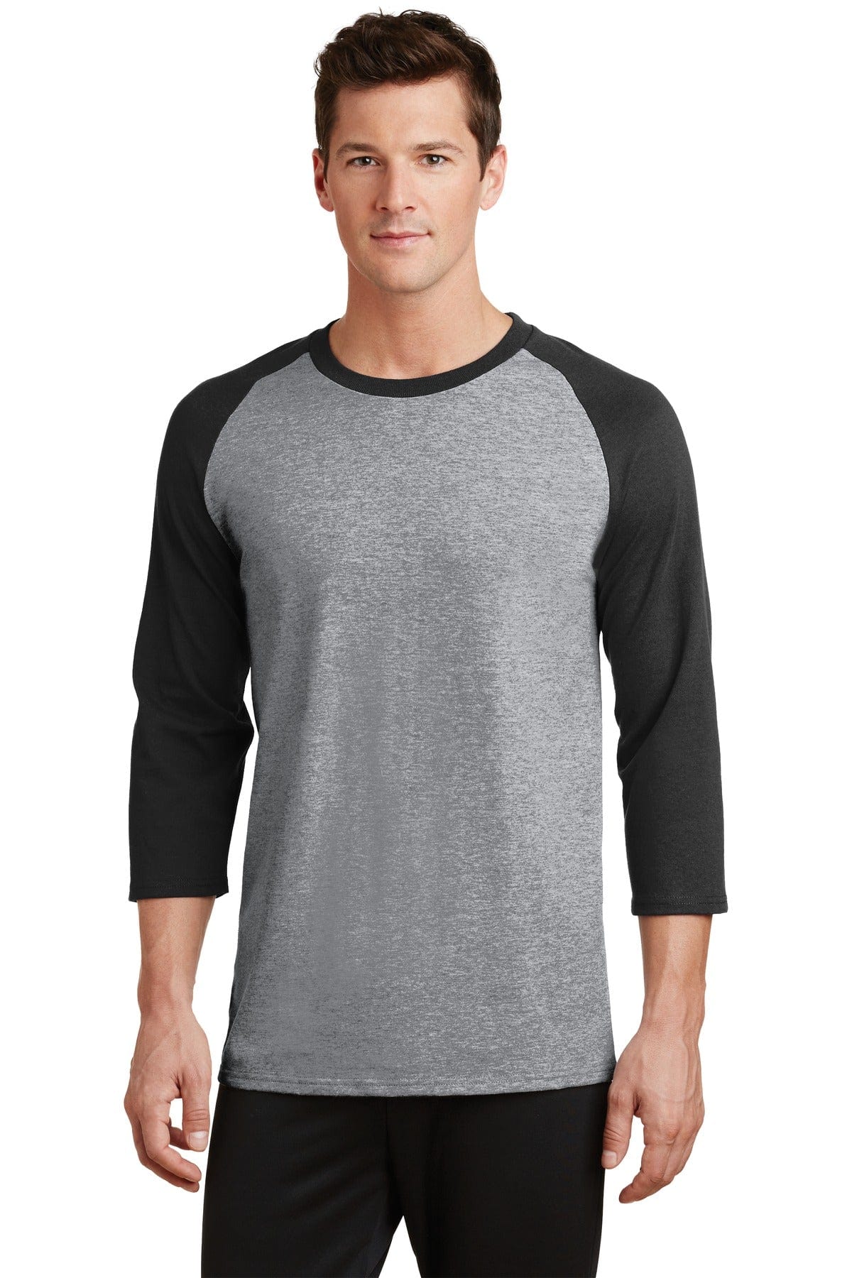 Port & Company PC55RS Core Blend 3/4-Sleeve Raglan Tee. in 
