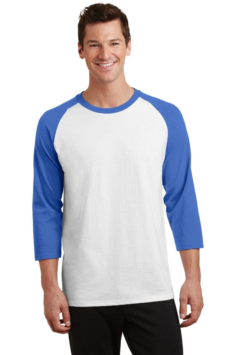 Port & Company PC55RS Core Blend 3/4-Sleeve Raglan Tee. in 
