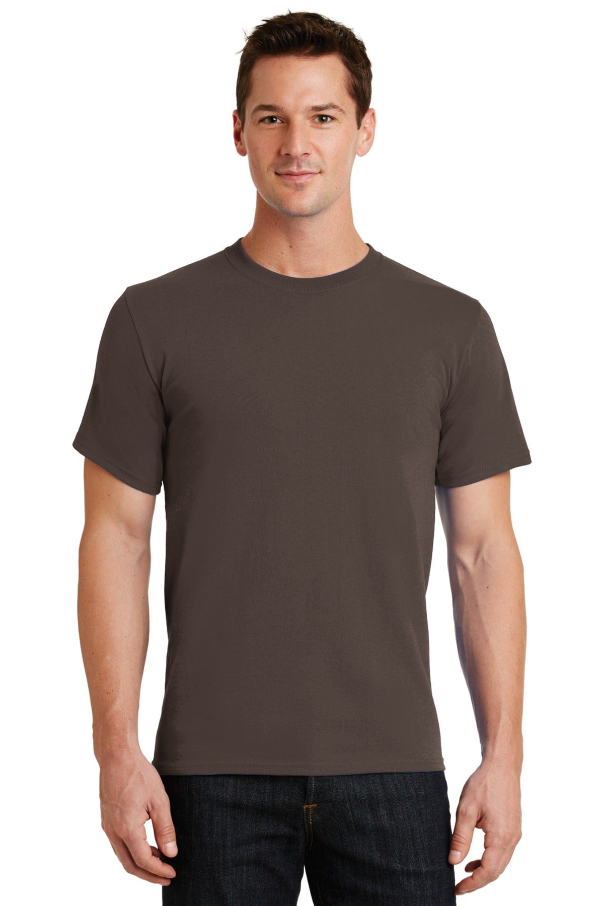 Port & Company PC61 Essential Tee in Brown