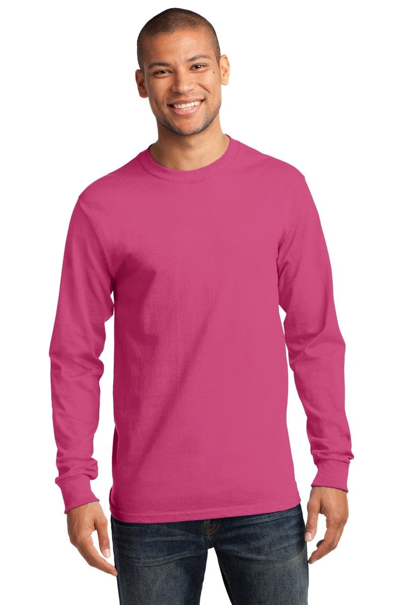 Port & Company PC61LS Cotton Long Sleeve Shirts in 
