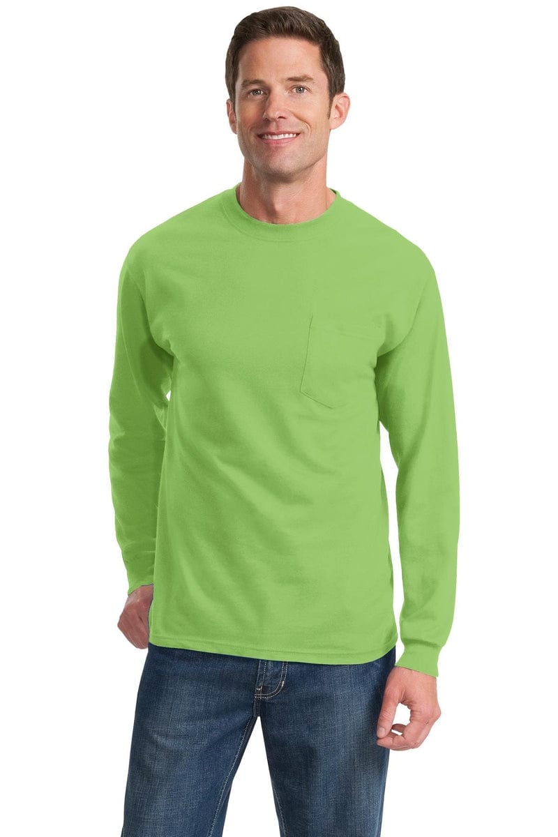 Port & Company - Long Sleeve Essential Pocket Tee. PC61LSP in 