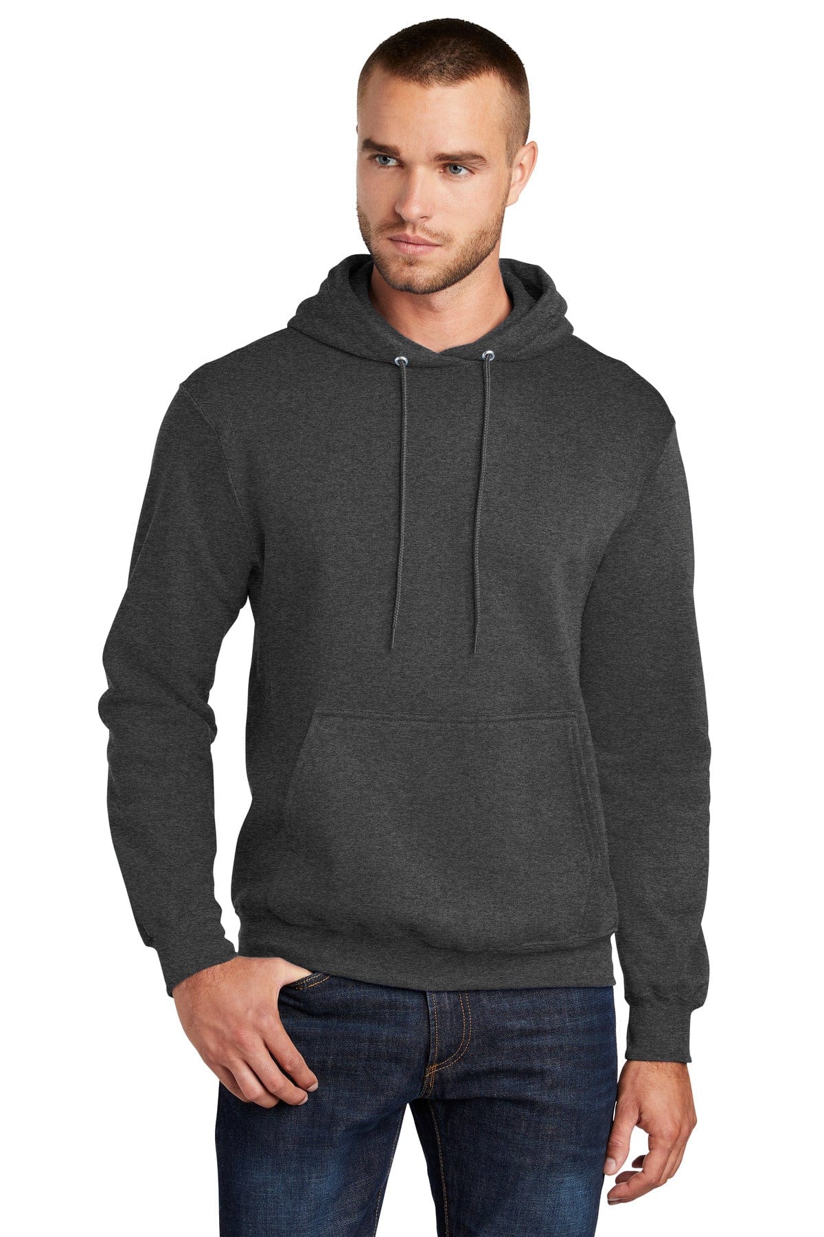 Port & Company PC78HT Tall Core Fleece Pullover Hooded Sweatshirt in 
