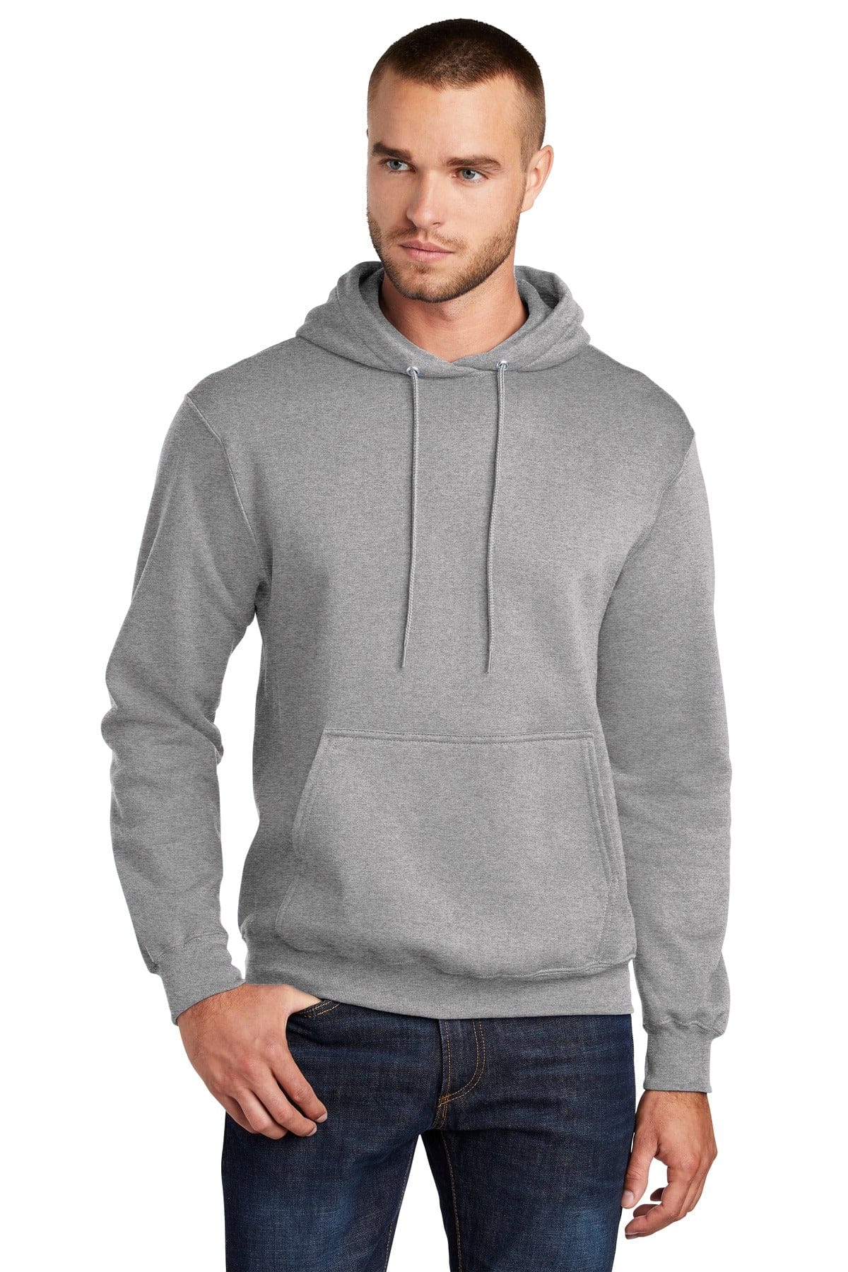 Port & Company Sweatshirts/Fleece LT / Athletic Heather Port & Company PC78HT Tall Core Fleece Pullover Hooded Sweatshirt