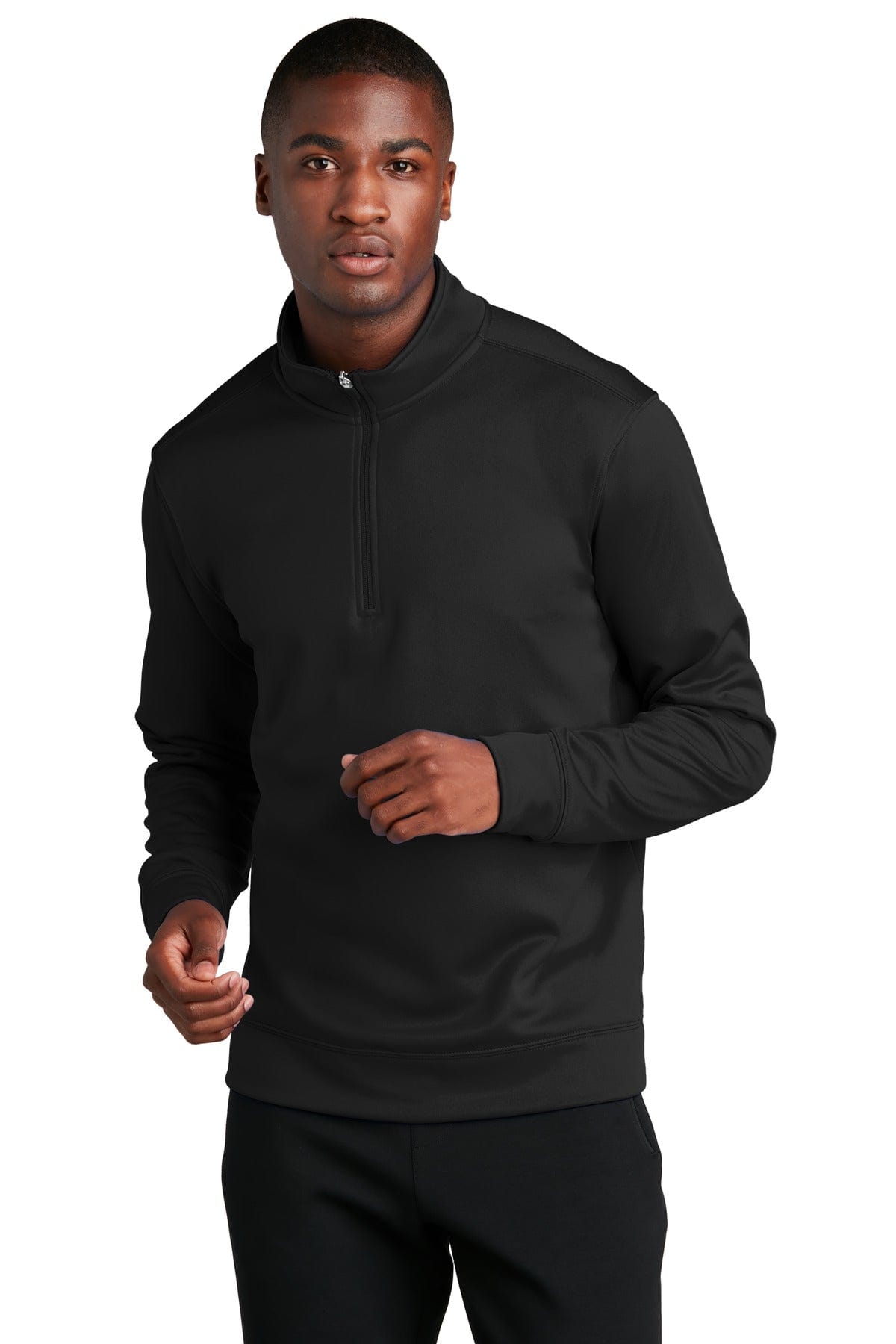 Port & Company Sweatshirts/Fleece S / Jet Black Port & Company Performance Fleece 1/4-Zip Pullover Sweatshirt. PC590Q
