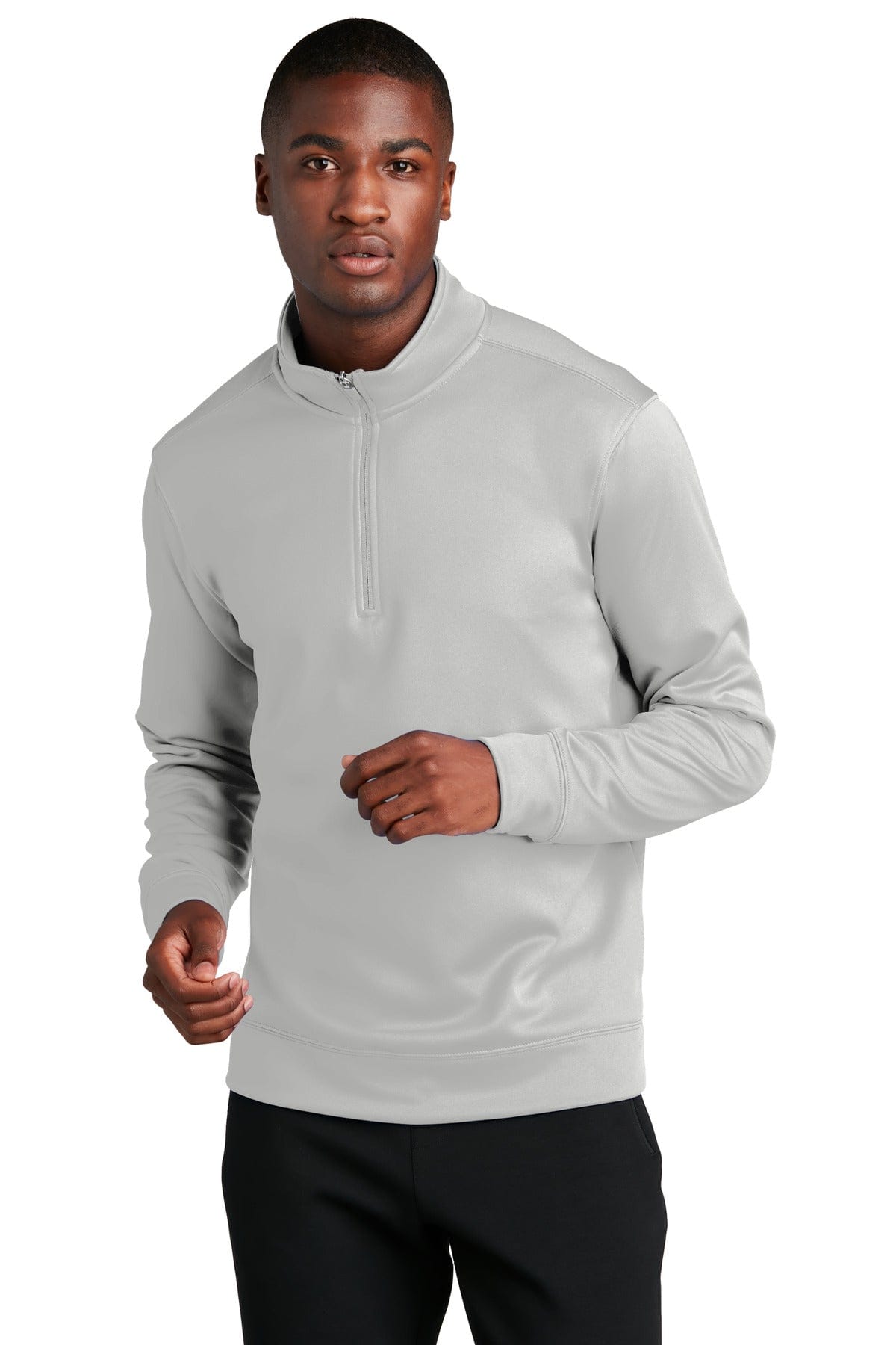 Port & Company Sweatshirts/Fleece S / Silver Port & Company Performance Fleece 1/4-Zip Pullover Sweatshirt. PC590Q