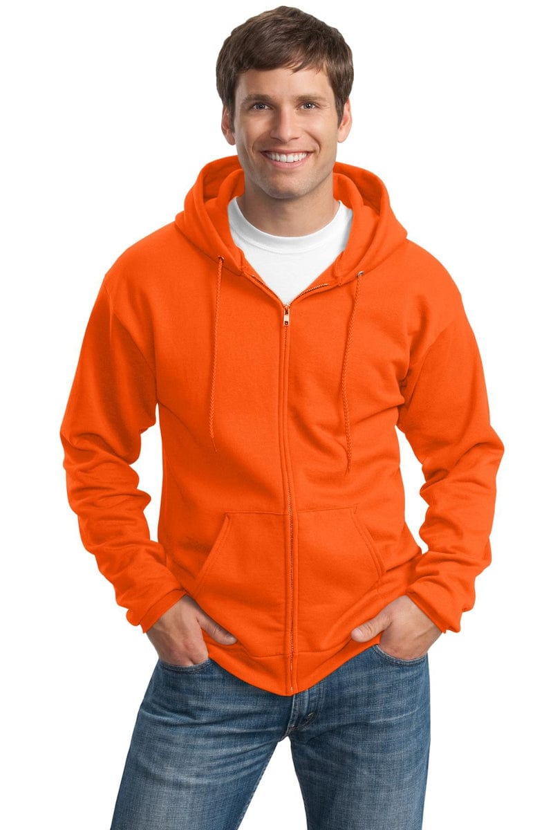 Port & Company Tall Essential Fleece Full-Zip Hooded Sweatshirt. PC90ZHT in 