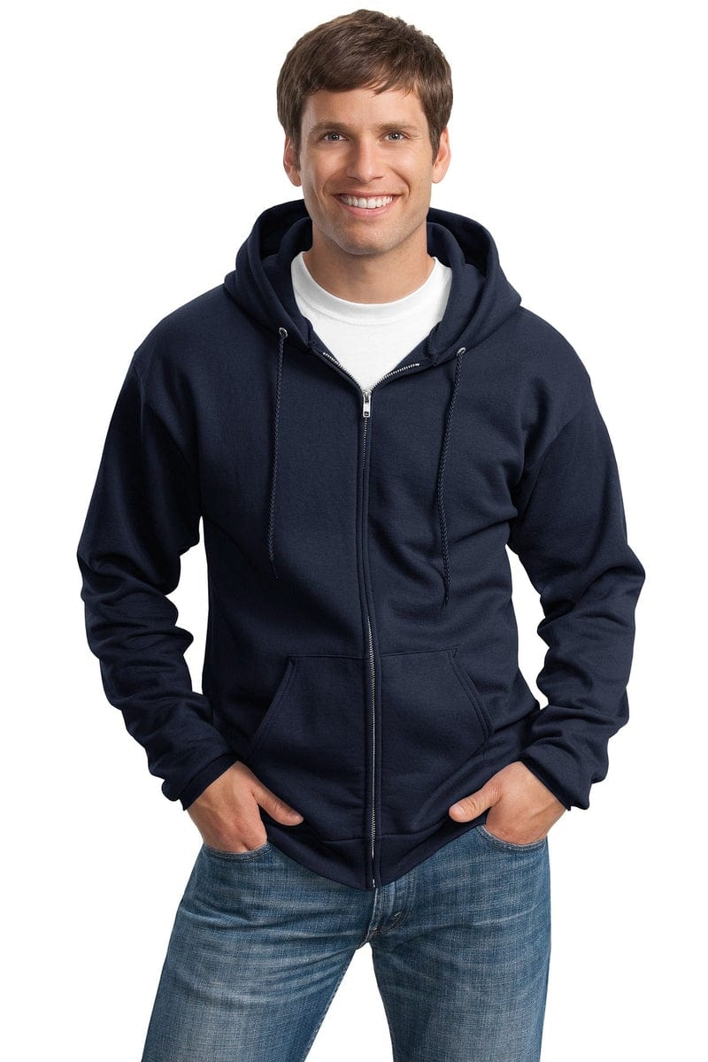 Port & Company Tall Essential Fleece Full-Zip Hooded Sweatshirt. PC90ZHT in 