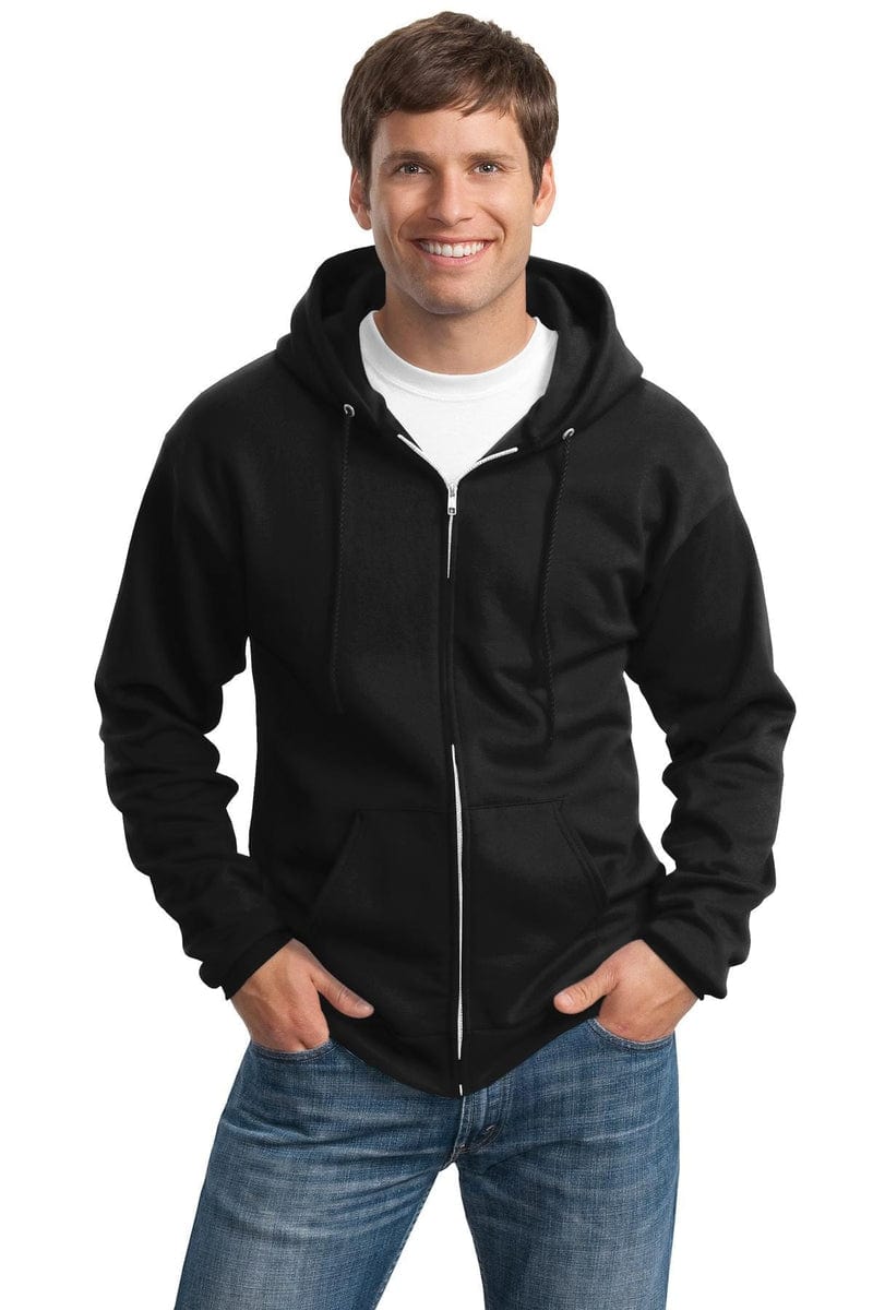 Port & Company Tall Essential Fleece Full-Zip Hooded Sweatshirt. PC90ZHT in 
