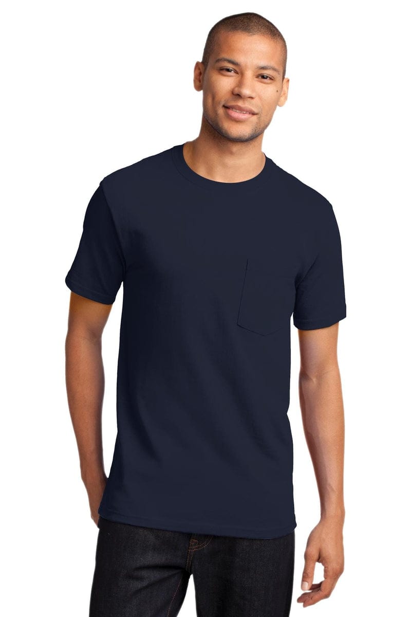 Port & Company - Tall Essential Pocket Tee. PC61PT, Basic Colors in 