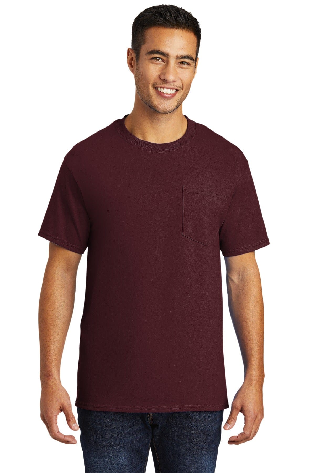 Port & Company T-Shirts LT / Athletic Maroon Port & Company - Tall Essential Pocket Tee. PC61PT