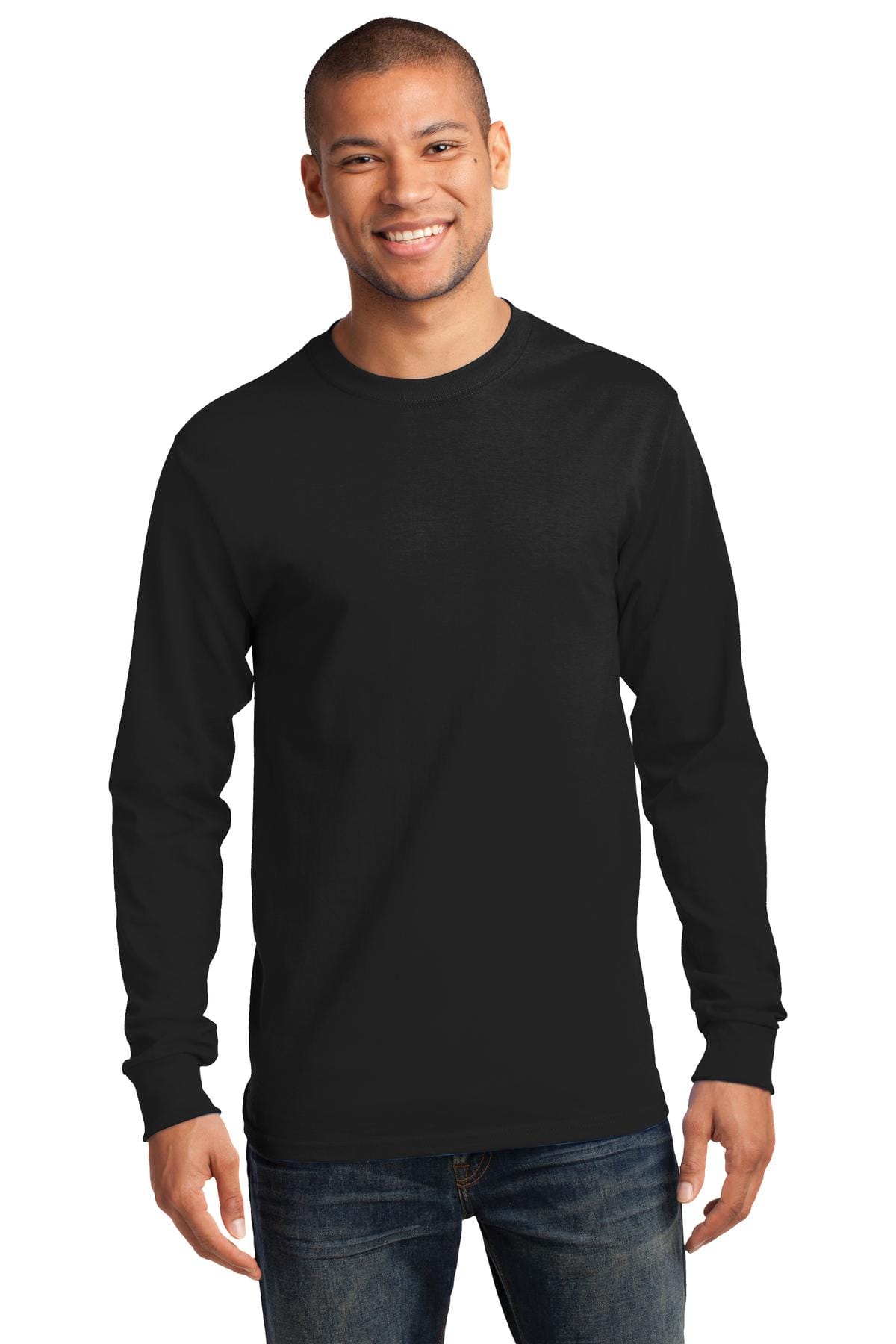 Port & Company - Tall Long Sleeve Essential Tee. PC61LST, Basic Colors in 
