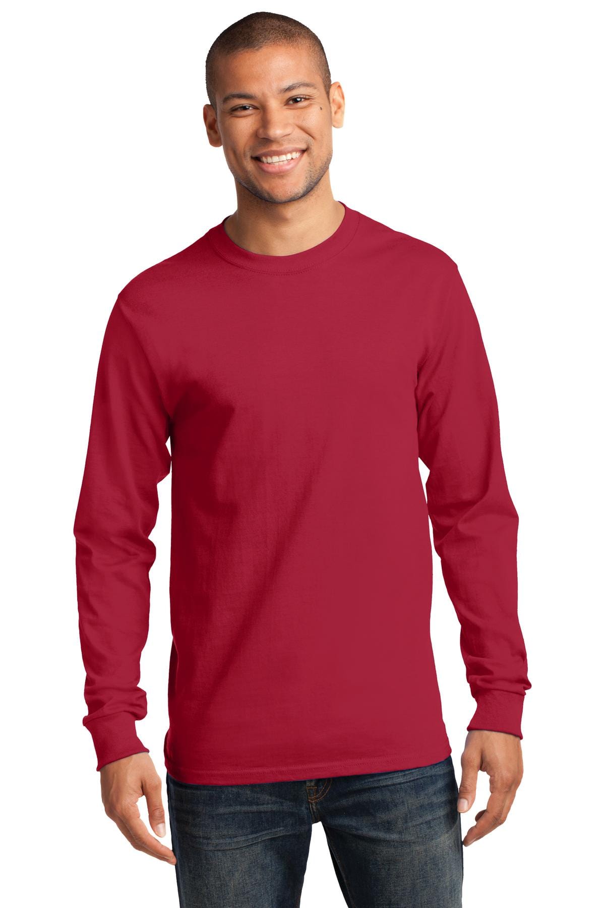 Port & Company - Tall Long Sleeve Essential Tee. PC61LST, Basic Colors in 