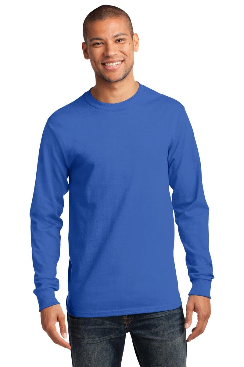 Port & Company - Tall Long Sleeve Essential Tee. PC61LST, Basic Colors in 