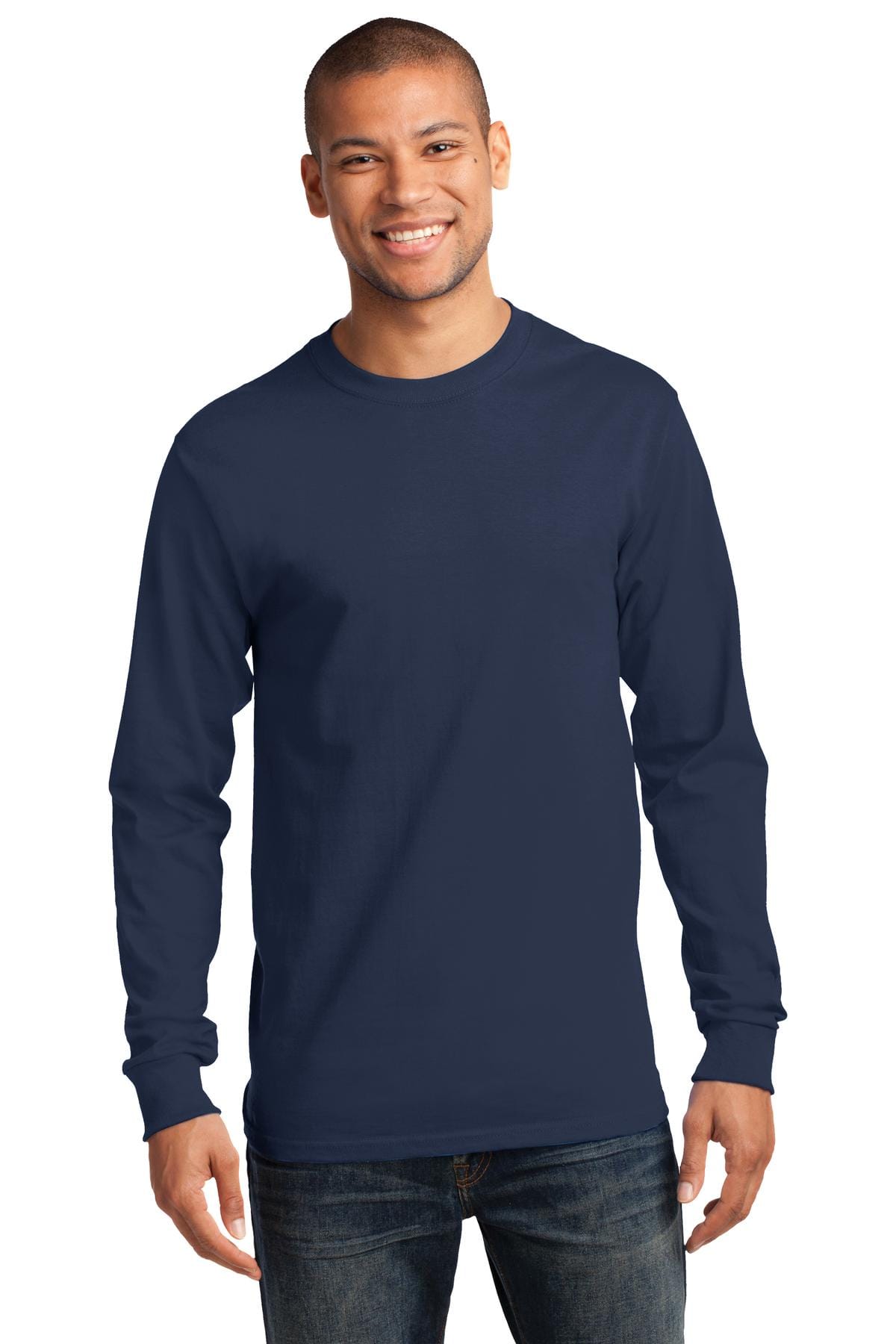 Port & Company T-Shirts Port & Company - Tall Long Sleeve Essential Tee. PC61LST, Basic Colors