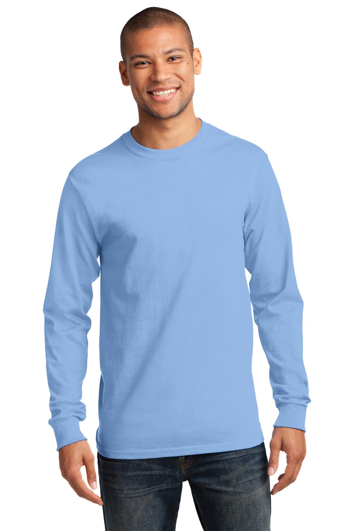 Port & Company T-Shirts LT / Light Blue Port & Company - Tall Long Sleeve Essential Tee. PC61LST