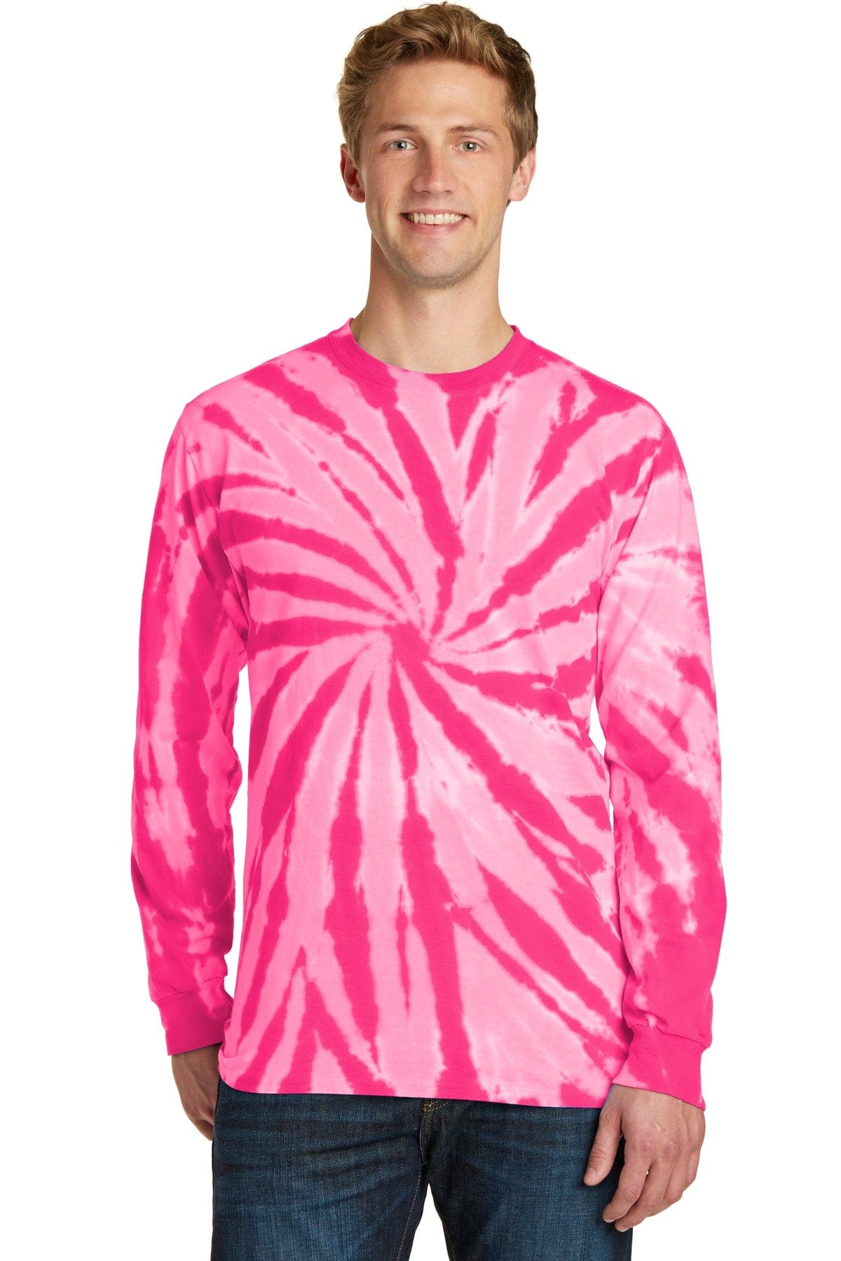 Port & Company Tie-Dye Long Sleeve Tee. PC147LS in 