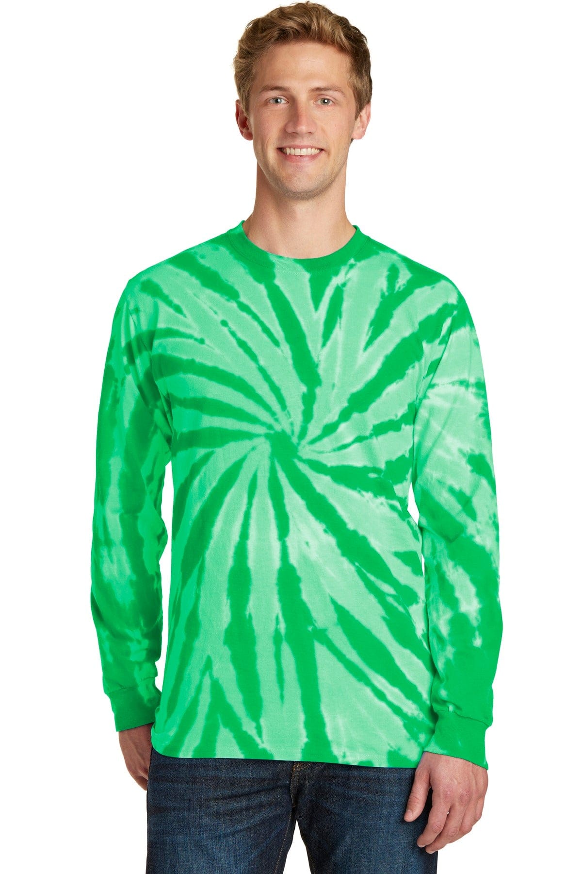 Port & Company Tie-Dye Long Sleeve Tee. PC147LS in 