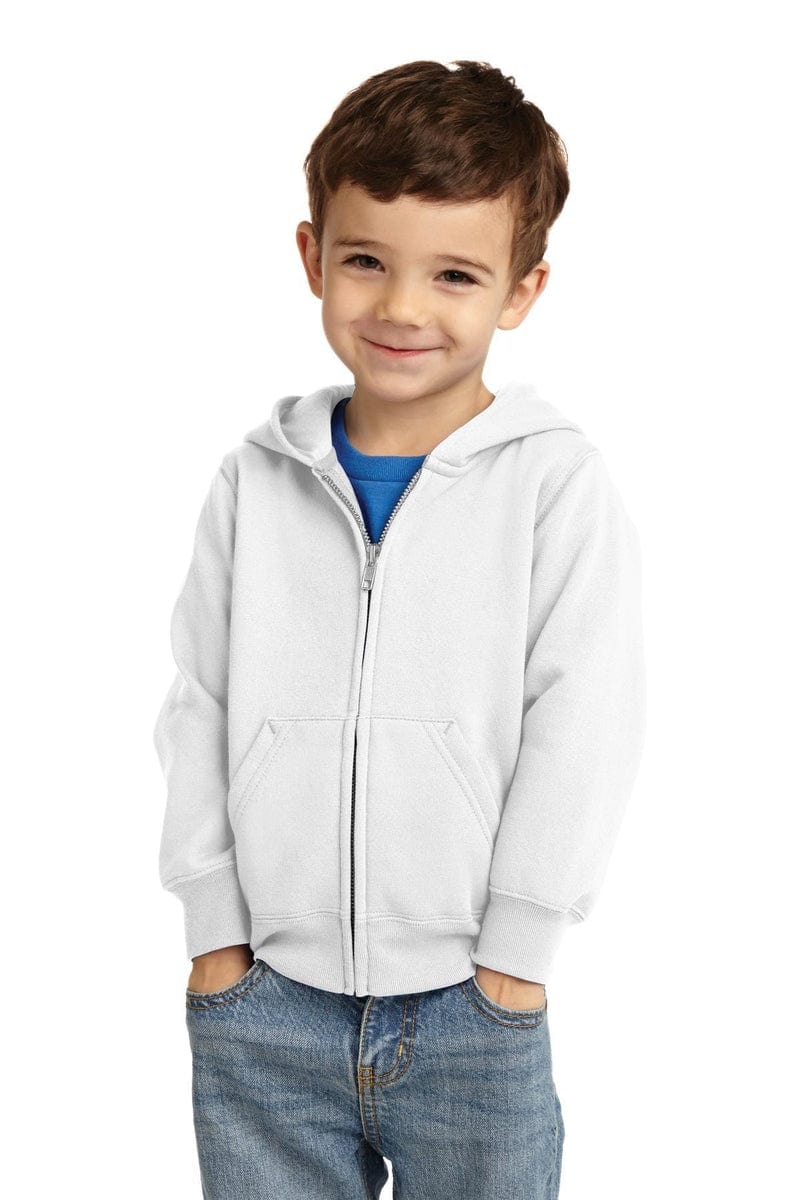 Port & Company Toddler Core Fleece Full-Zip Hooded Sweatshirt. CAR78TZH in 