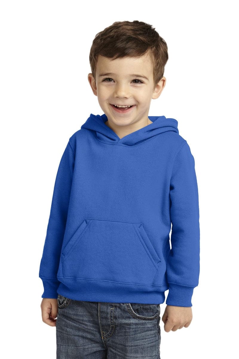 Port & Company Toddler Core Fleece Pullover Hooded Sweatshirt. CAR78TH in 