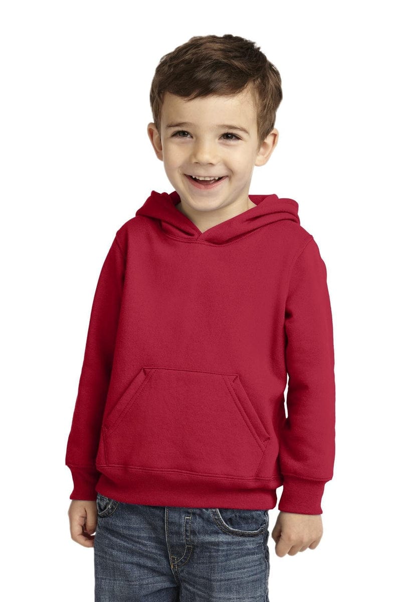 Port & Company Toddler Core Fleece Pullover Hooded Sweatshirt. CAR78TH in 