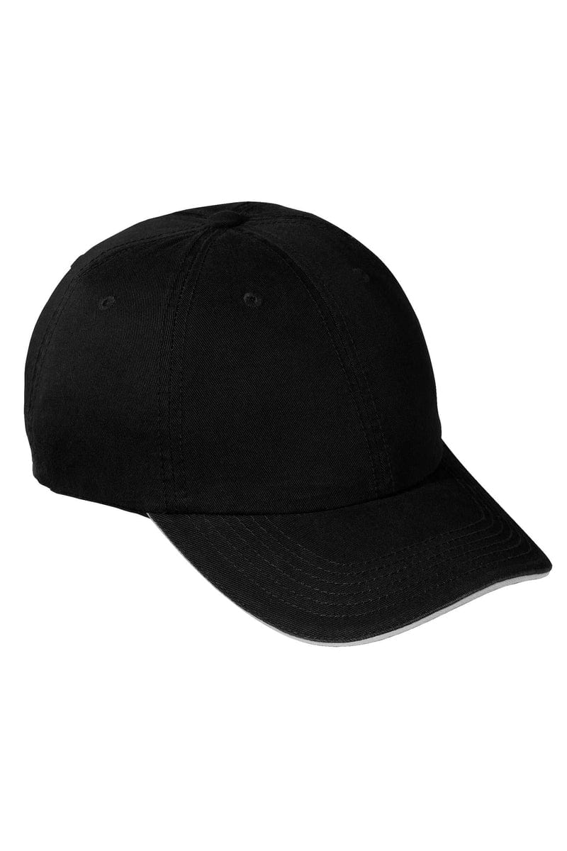 Port & Company Washed Twill Sandwich Bill Cap. CP79 in 