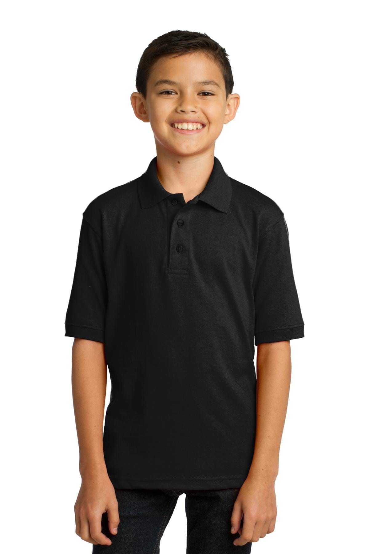 Port & Company Polos/Knits Port & Company Youth Core Blend Jersey Knit Polo. KP55Y