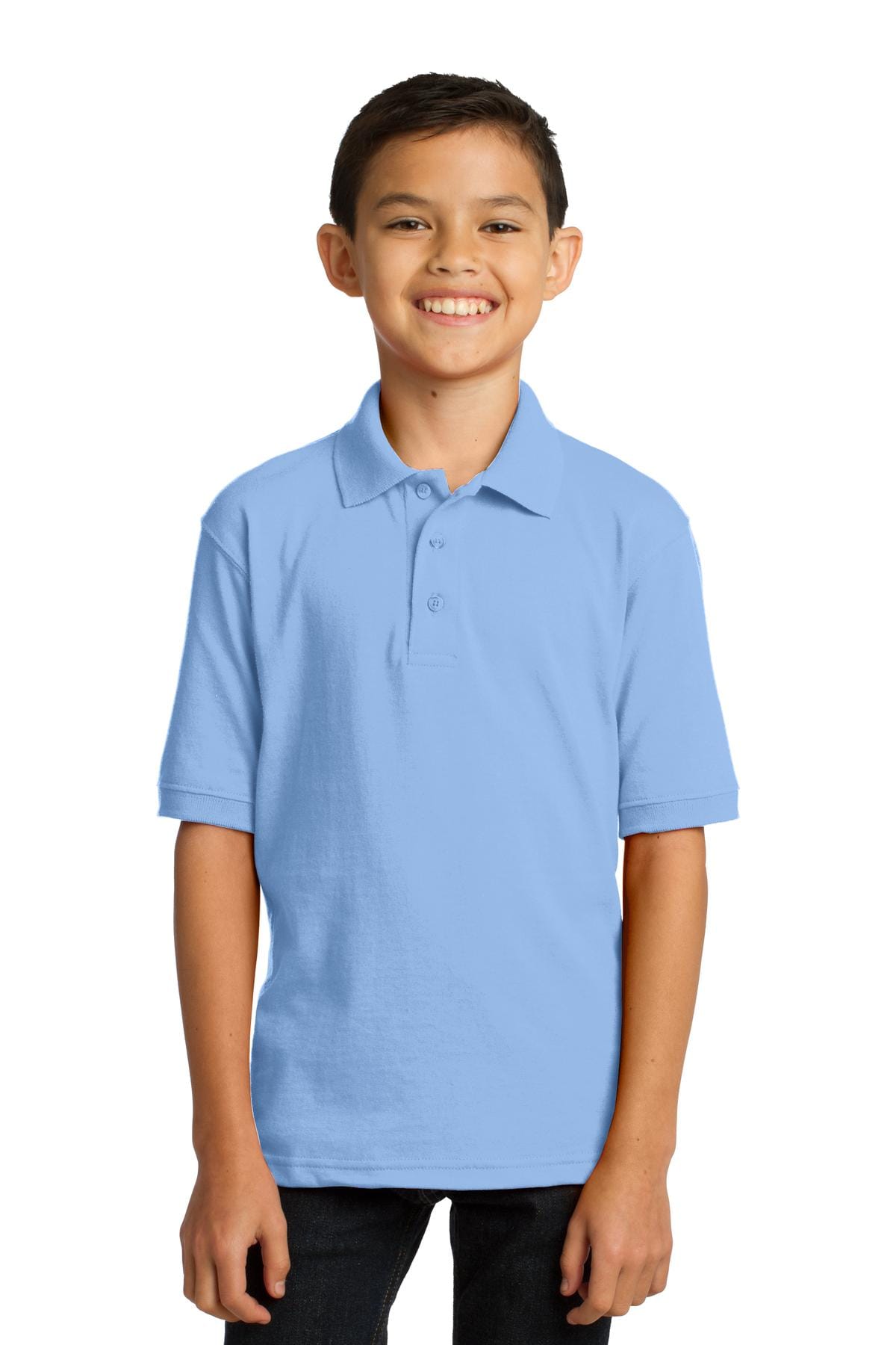 Port & Company Polos/Knits Port & Company Youth Core Blend Jersey Knit Polo. KP55Y