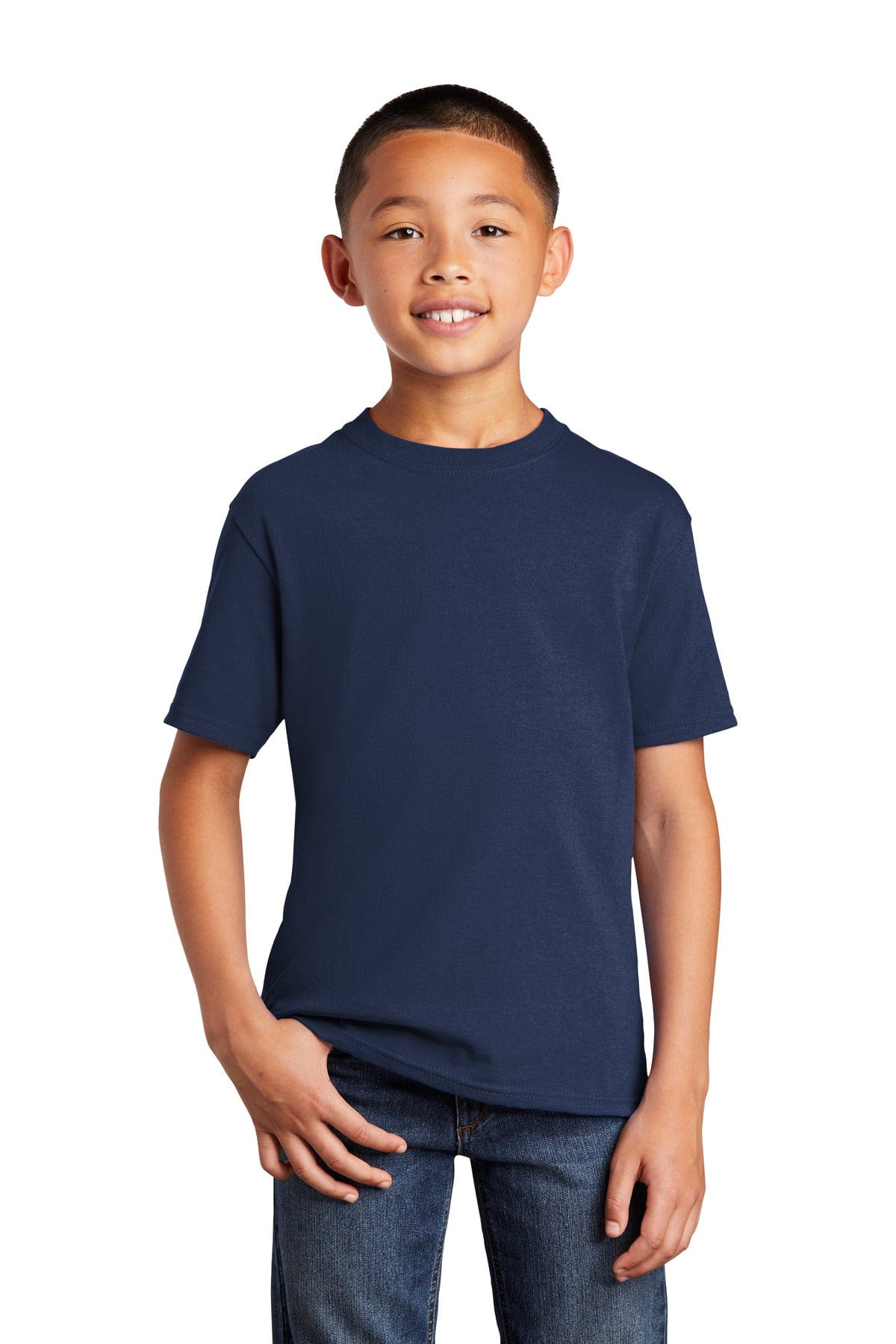 Port & Company Youth Core Cotton DTG Tee PC54YDTG in 